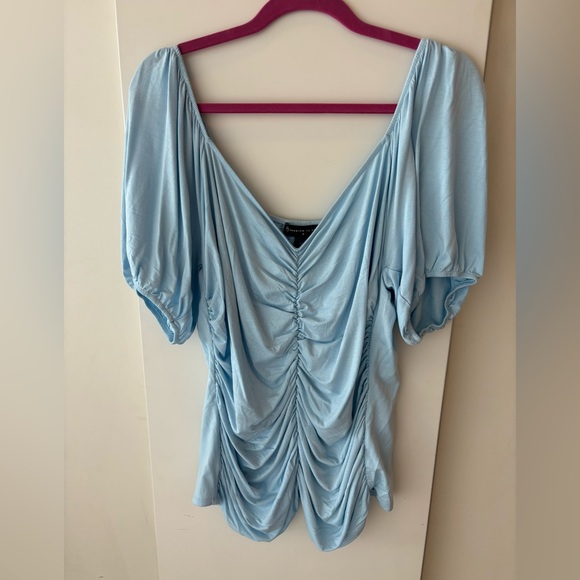 NWOT Ruched Knit Top - size 2 - Picture 1 of 6